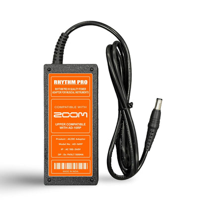 RHYTHM PRO Heavy Duty Z O O M AD-16RP AC Adapter for use with Z o o m's effects pedals and rhythm machines (9volt 500ma)