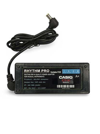 Rhythm pro Orignal Quality Power Adapter Compatible with C A S I O CTX 9000in 24volt 2.5 amp Brand: RHYTHM PRO